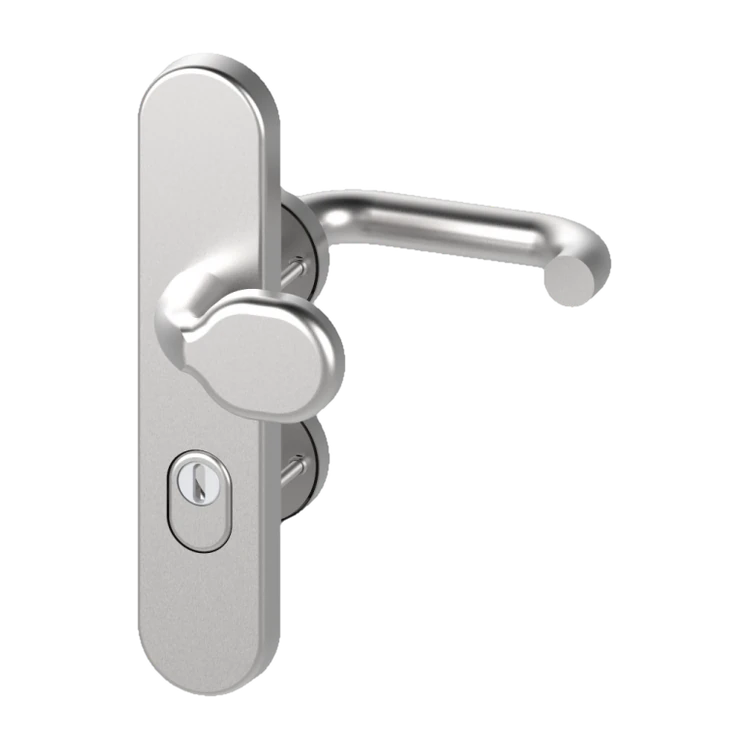 FH1024 mit langem Schutzschild, gekröpfter Griffplatte und Innendrücker